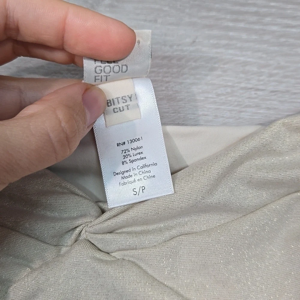 NWOT L Space Anthropologie Women Bitsy cut swim bikini bottom sz S